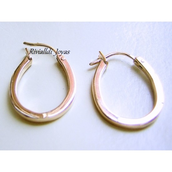 Aretes de oro Argollas